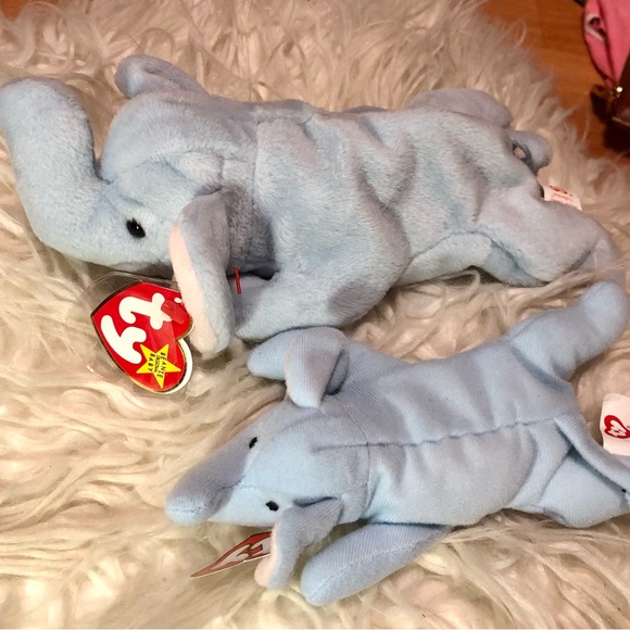 RARE RETIRED TY ORIGINAL Beanie Baby Peanut 1995 Errors - Picture 1 of 8